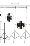 SUPPORTO LUCI E FONDALE MT 2,60X3