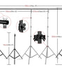 SUPPORTO LUCI E FONDALE MT 2,60X3