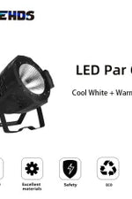 SHE-PCOB200WCW/SHE-DoCOB200WCW  LED Par COB 200W Bianco freddo + Bianco caldo Luci per il pubblico del teatro Effetto splendido Lega di alluminio con/senza porte della stalla Palcoscenico per spettacoli di illuminazione