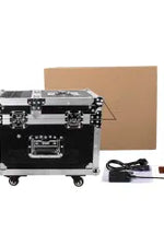 C1-SmoHZ660W  Macchina per foschia da 660 W con flight case DMX Stage Attrezzatura per fogger professionale Controllo remoto Smoke Hazer Hall Concerto musicale DJ