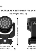 SHE-WANIUBE1940D  Impermeabile LED Wash Big Bee Eye 19x40W RGBW Luce a testa mobile per discoteche Intrattenimento Concerti Performance Stage Theatre JMS WEBB