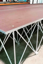 Supporto riser in alluminio 200x100 con 14 appoggi H40 cm.