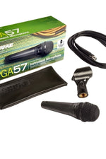 SHURE - PGA57 MICROFONO RULLANTE E CABINET DINAMICO CARDIOIDE