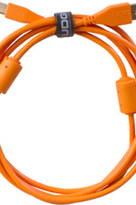 U95001OR - ULTIMATE AUDIO CABLE  USB 2.0 A-B ORANGE STRAIGHT 1M