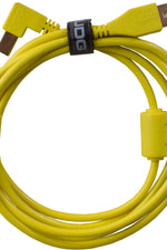 U95004YL - ULTIMATE AUDIO CABLE USB 2.0 A-B YELLOW ANGLED 1M