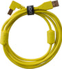 U95004YL - ULTIMATE AUDIO CABLE USB 2.0 A-B YELLOW ANGLED 1M