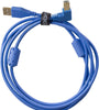 U95004LB - ULTIMATE AUDIO CABLE USB 2.0 A-B BLUE ANGLED 1M