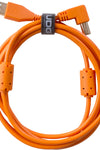 U95004OR - ULTIMATE AUDIO CABLE USB 2.0 A-B ORANGE ANGLED 1M