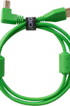 U95004GR - ULTIMATE AUDIO CABLE USB 2.0 A-B GREEN ANGLED 1M