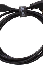 U95004BL - ULTIMATE AUDIO CABLE USB 2.0 A-B BLACK ANGLED 1M