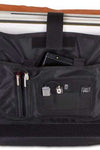 U9450BL/OR - ULTIMATE COURIERBAG  BLACK, ORANGE INSIDE