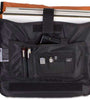 U9450BL/OR - ULTIMATE COURIERBAG  BLACK, ORANGE INSIDE