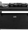 U91072BL -ULTIMATE FLIGHT CASE PORTABLE Z-STYLE DJ TABLE BLACK PLUS (WHEELS)