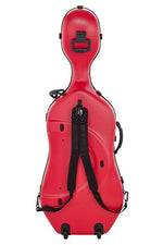 1001SWR CUSTODIA CLASSIC PER VIOLONCELLO - RUOTE - RED