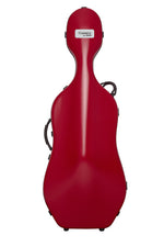 1001SWRG CUSTODIA CLASSIC PER VIOLONCELLO - RUOTE - POMEGRANATE RED