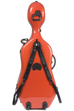 1002NWT CUSTODIA NEWTECH PER VIOLONCELLO - RUOTE - TERRACOTTA