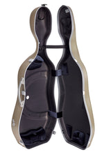 SUP1005XLCS CUSTODIA HIGHTECH SUPREME IN POLICARBONATO PER VIOLONCELLO - CHAMPAGNE - SILVER