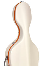 SUP1005XLWO CUSTODIA HIGHTECH SUPREME ICE IN POLICARBONATO PER VIOLONCELLO - WHITE - ORANGE VERSION