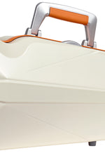 SUP2002XLWO CUSTODIA HIGHTECH SUPREME ICE CONTOURED IN POLICARBONATO PER VIOLINO - WHITE - ORANGE VERSION