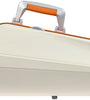 SUP2002XLWO CUSTODIA HIGHTECH SUPREME ICE CONTOURED IN POLICARBONATO PER VIOLINO - WHITE - ORANGE VERSION