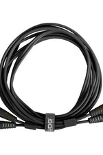 U97001BL - ULTIMATE AUDIO CABLE SET RCA-RCA STRAIGHT BLACK