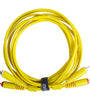 U97001YL - ULTIMATE AUDIO CABLE SET RCA-RCA STRAIGHT YELLOW