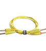 U97002YL - ULTIMATE AUDIO CABLE SET JACK - JACK STRAIGHT YELLOW