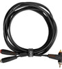 U97005BL - ULTIMATE AUDIO CABLE SET RCA STRAIGHT - RCA ANGLED BLACK