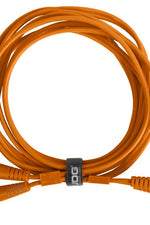 U97005OR - ULTIMATE AUDIO CABLE SET RCA STRAIGHT - RCA ANGLED ORANGE