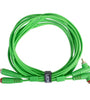 U97005GR - ULTIMATE AUDIO CABLE SET RCA STRAIGHT - RCA ANGLED GREEN