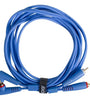 U97005LB - ULTIMATE AUDIO CABLE SET RCA STRAIGHT - RCA ANGLED LIGHT BLUE