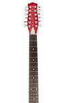 VINTAGE 12STR GUITAR RED METALLIC