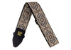 4163 Tracolla Gold & Black Paisley Jacquard