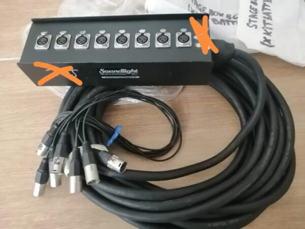 Stage box Marca SOUNDLIGHT mod. 8 canali (XLR). Lunghezza del cavo 15 metri - immagine 4