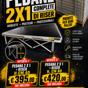 PEDANA MT 2X1 ALTEZZA CM 60