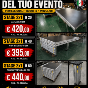 PEDANA MT 2X1 ALTEZZA CM 60