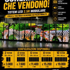 N. 02 TOTEM LED 2.5R – SISTEMA MODULARE PROFESSIONALE